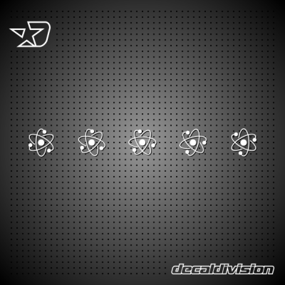 Glass Awareness Sticker -  Atoms